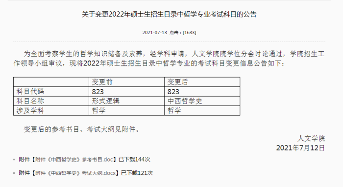 注意！多所院校2022考研初试信息发生变动