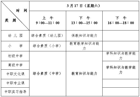 2018年上半年陕西省中小学教师资格考试(笔试)公告